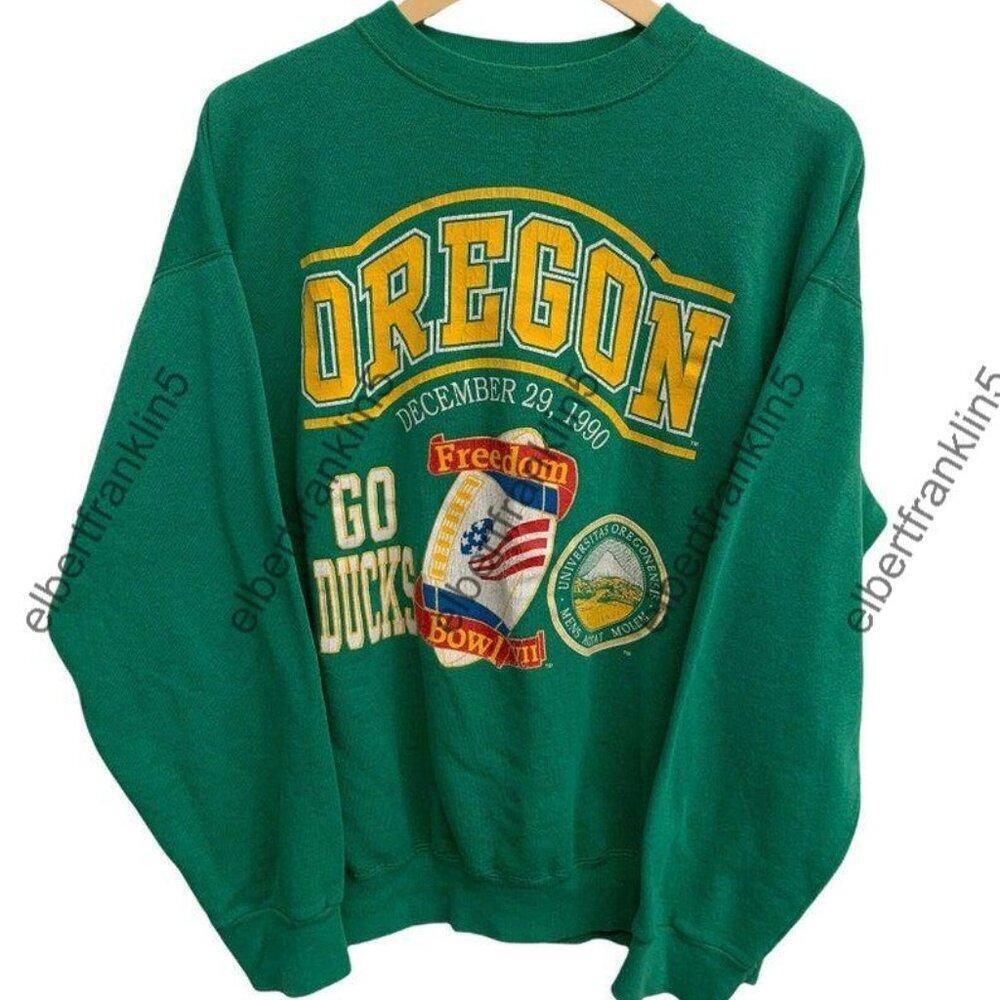 Oregon Ducks Football 1990 Freedom Bowl Go Ducks Crewneck Sweatshirt